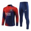 Paris Saint-Germain Quarter Zip Trenings Collegegenser Set 23-24 Rød - Herre